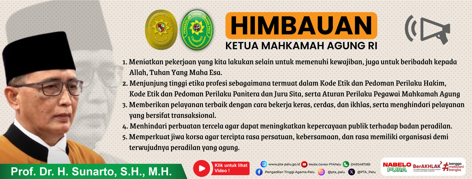 Himbauan KMA Sunarto